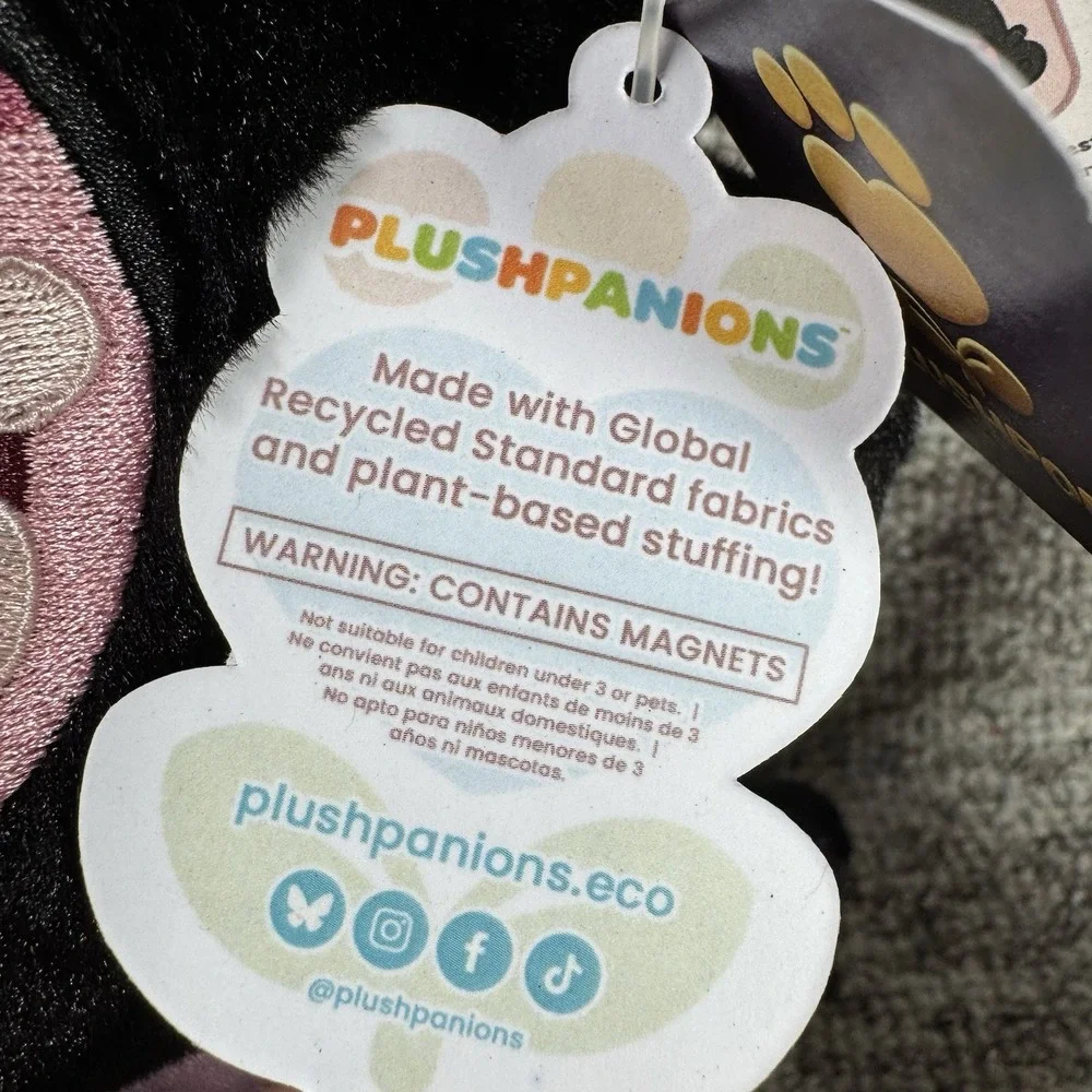 Plushpanion Monty Mothman Eclipse Pals Edition With Props Black NWT